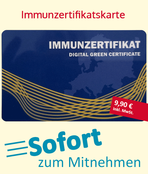Immunzertifikatskarte